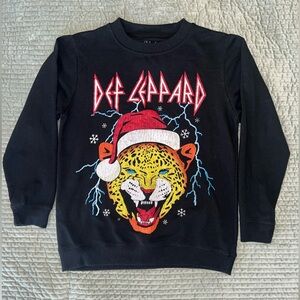 Def Leppard Black Graphic Sweatshirt - Women’s size M